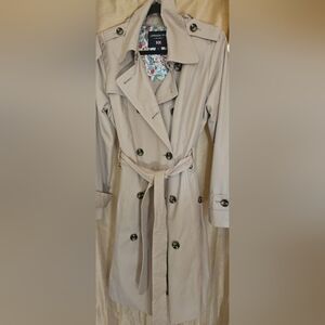 NWOT London Fog, Hooded, Classic, Beige, Trench Coat